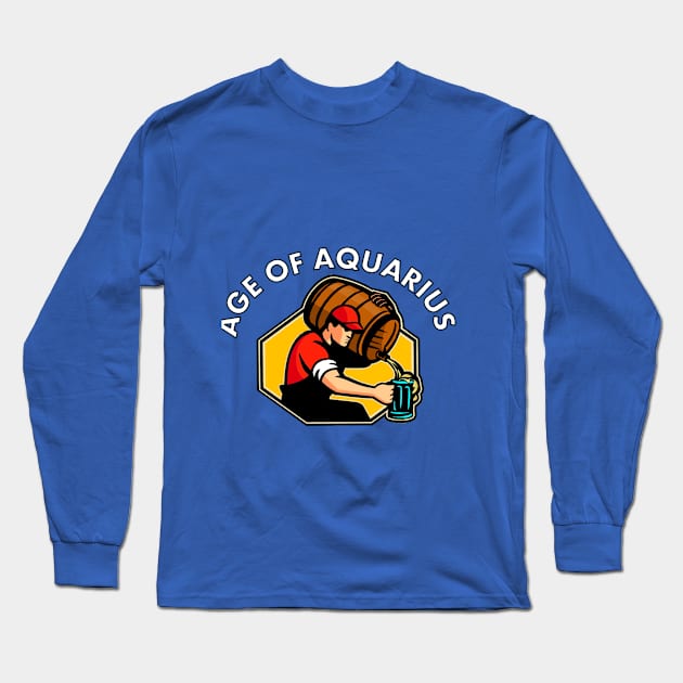 Age Of Aquarius Long Sleeve T-Shirt by richercollections